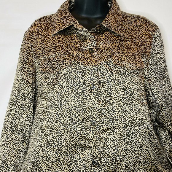 Worthington Industries Jackets & Blazers - Worthington Silk Leopard Jacket Career Casual animal print silky workwear